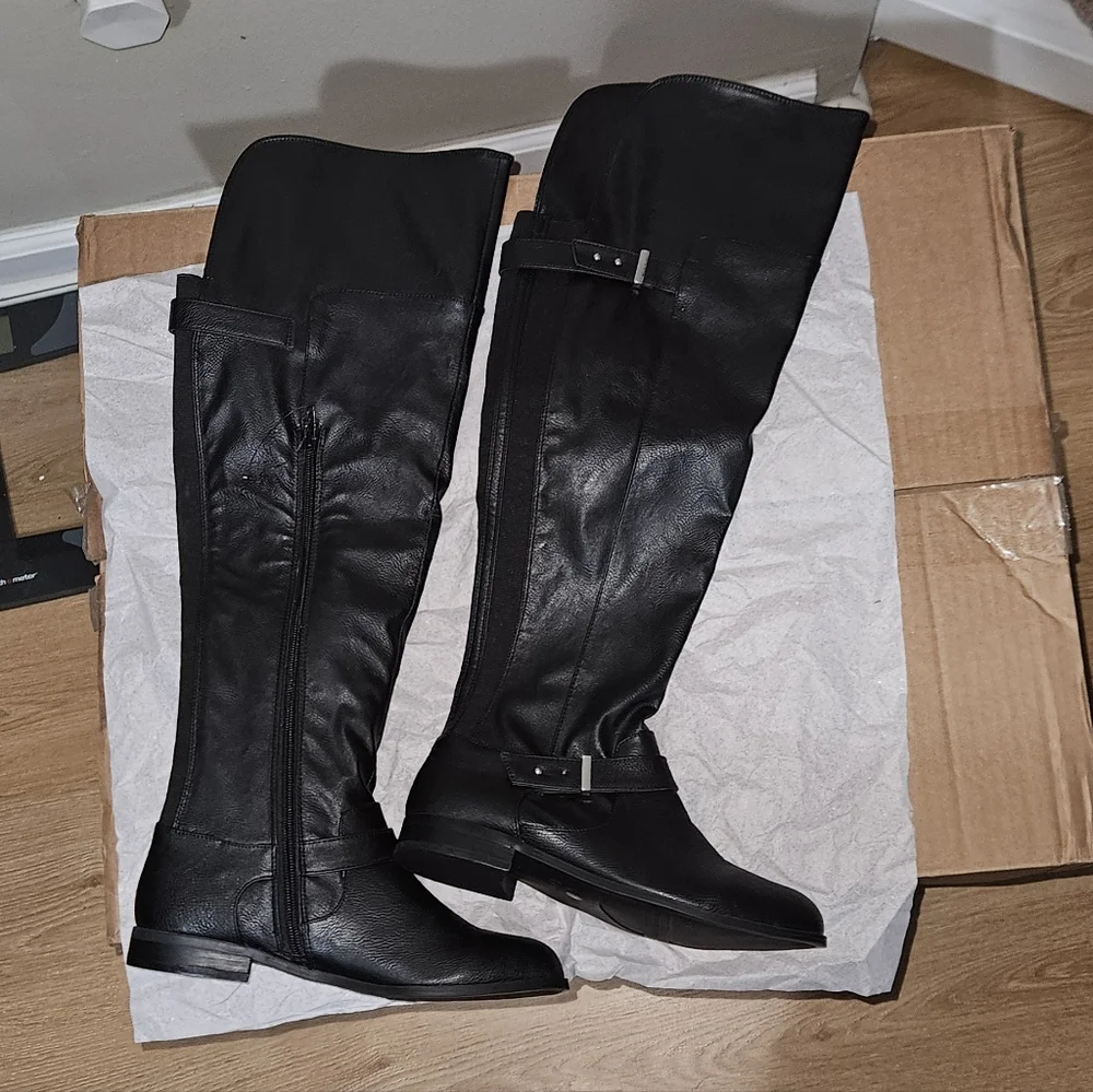 Bar III Black Over the Knee Boots